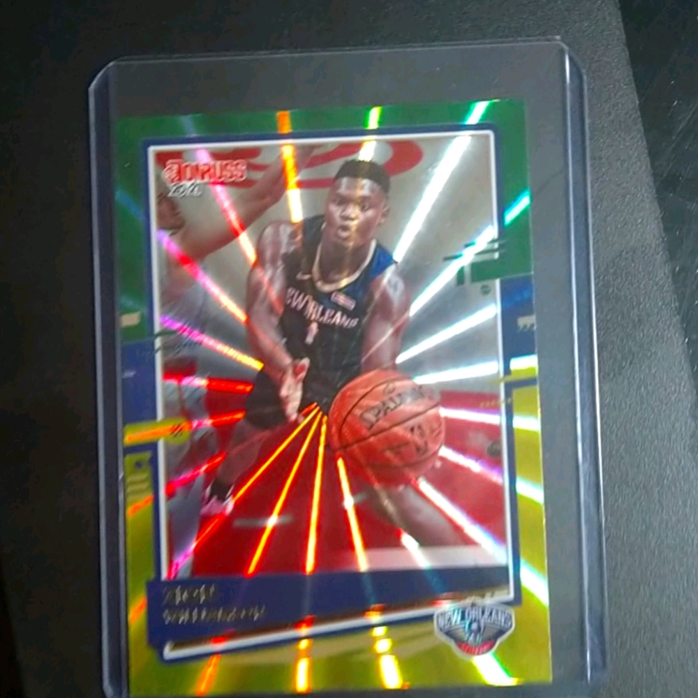 Zion williamson 2021 Donruss green lazer